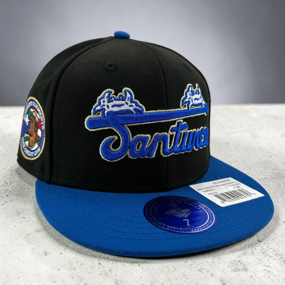Santurce Cangrejeros Roberto Clemente Fitted Hat Size 7 Ebbets Field Puerto Rico
